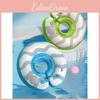 Eco-friendly Pvc Thick 22 Silk Children's Swim Ring Inflatable Baby Bath Collar Geometric Pattern