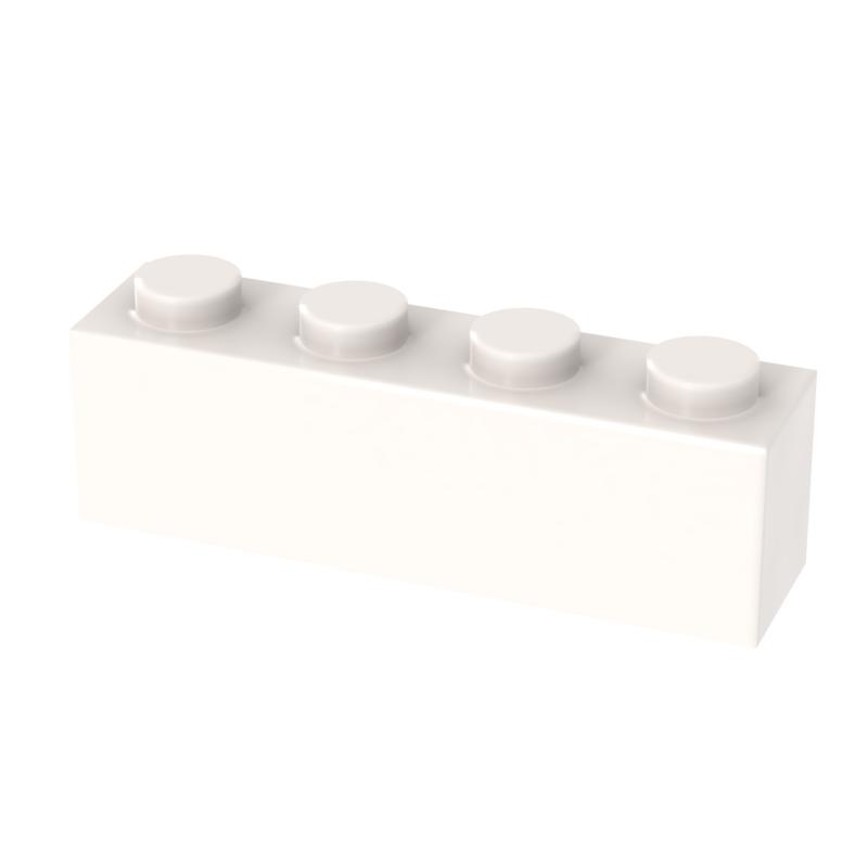 

[FunBrick] 20/30/50PCS DIY 1x4 Dots Building Blocks Thick Figures Bricks Creative Size 1*4 Dots Compatible With 3010 Toy 30PCS