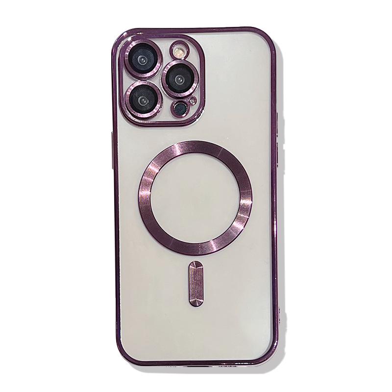 Apple 17 Pro Max Magnetic Electroplated Magsafe Case for 16 Plus/15, Soft and Protective.