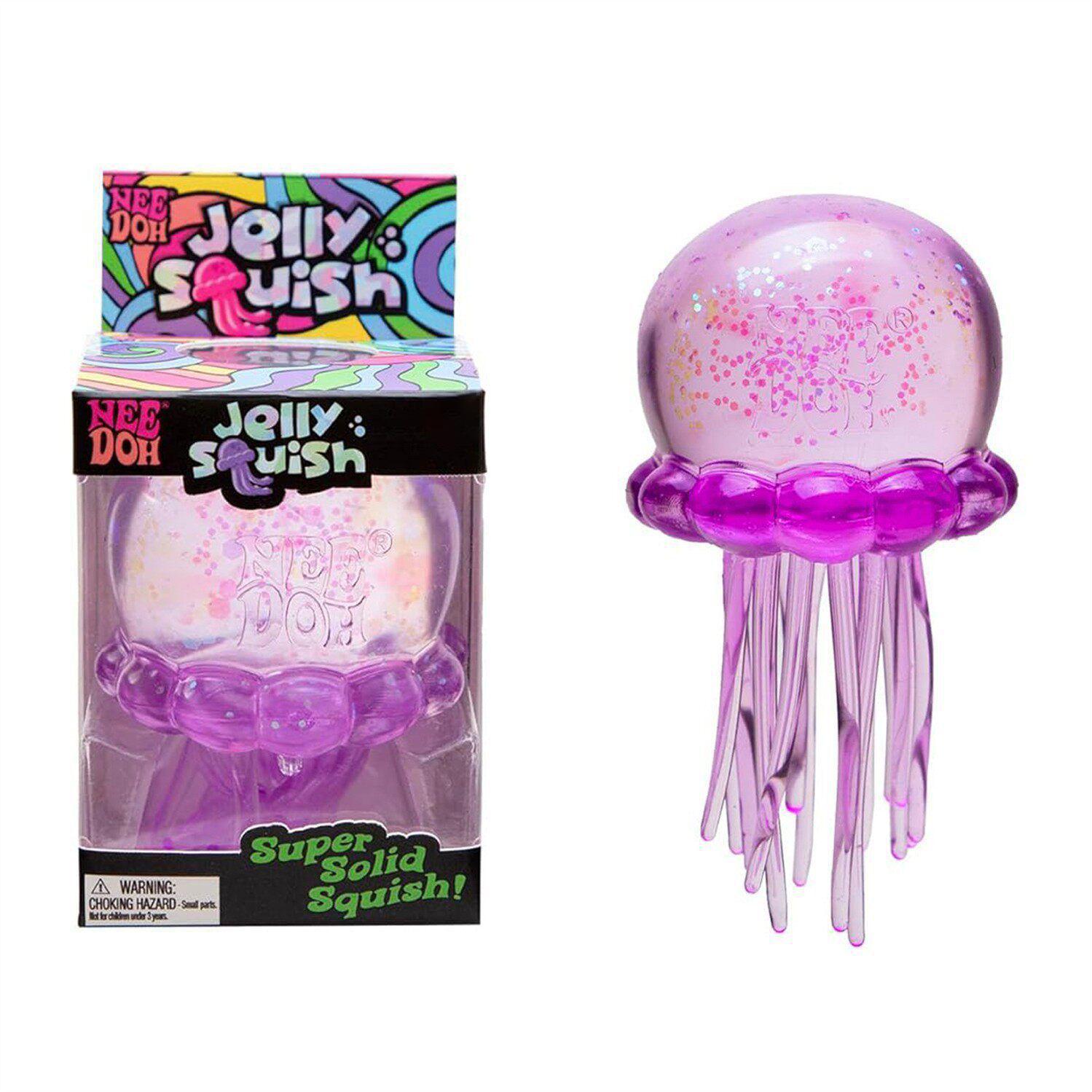 

New Big Size Needoh Fuzz Ball Jellyfish Squishy Series Various Colors Cute Jellyfish Modeling Stress Relief Relax Fun Toy 9*18cm фиолетовый