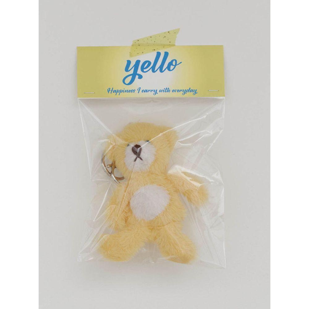 AMONG A YELLO BEAR KEYRING