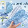 Ice Breathable Soft and Elastic Insoles for Summer - Antibacterial, Sweat-Absorbent, and Odor-Resistant Cool Pads for Men and Women