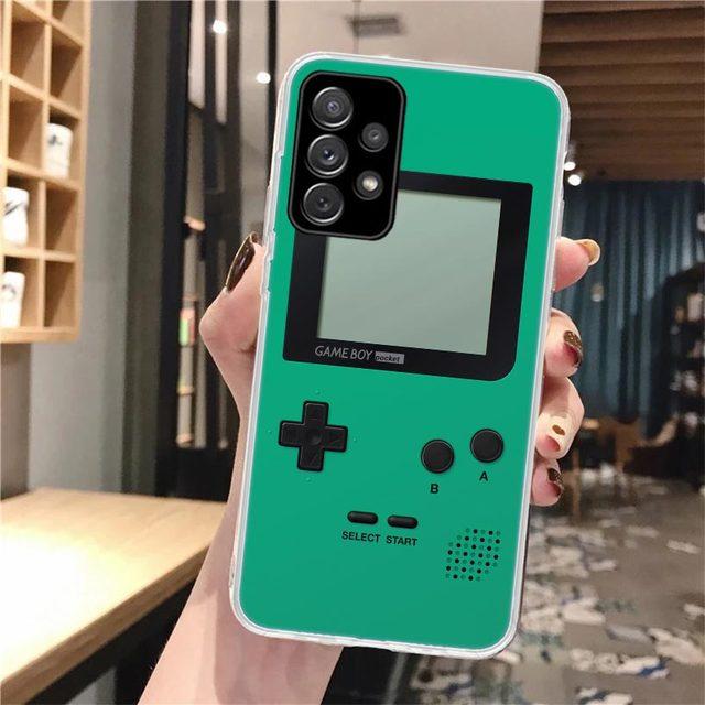 Gameboy Boy Oyunu Yumuşak Telefon samsung kılıfı Galaxy A52 A53 A12 A13 A22 A23 A32 A33 A72 A73 5g A02s A03s A50s Desen Kapak