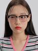 Leunehauwin June Black Silver Dr0602B Blue Light Blocking Glasses