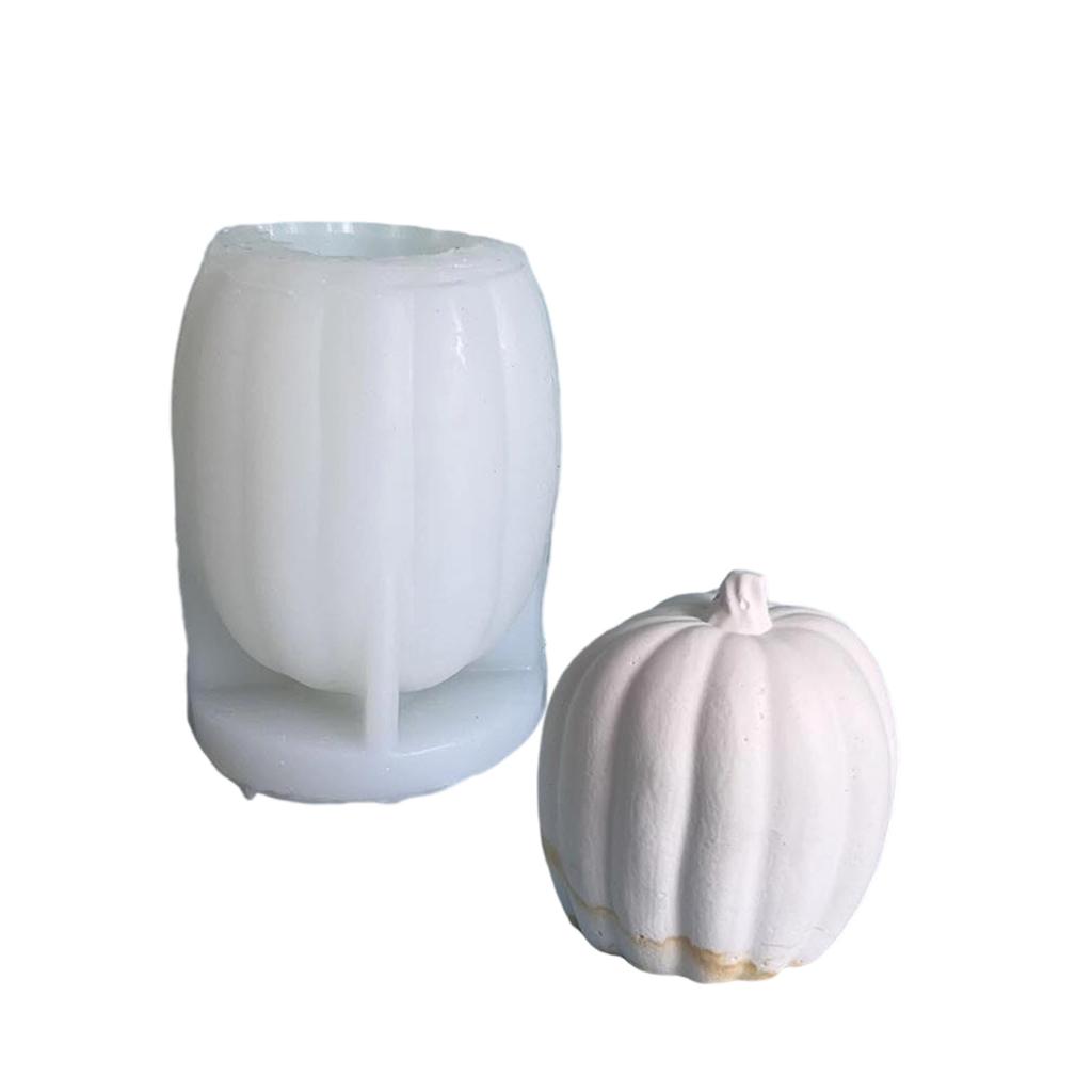 Nonstick Silicone Mold for Crafting 3D Pumpkin Aromatherapies Candle Home Decoration Mould Unique Gift Making Mold
