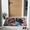 Floor Mat Anti-Skid Wear-Resistant Thick Material Home Rug Unique Pattern Design Easy to Clean Durable Doormat Home Decor