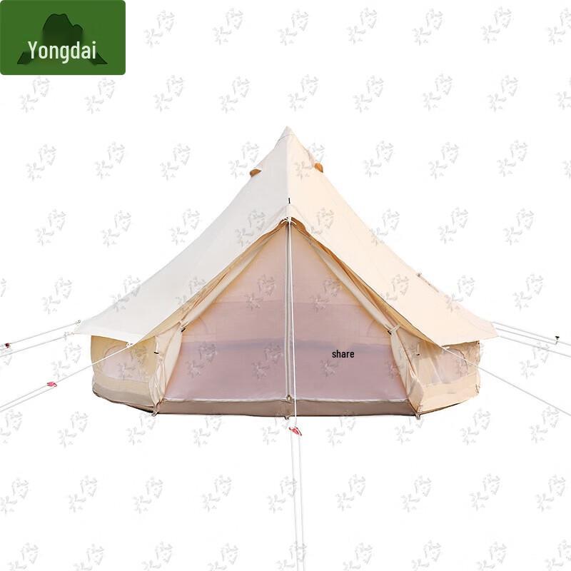 Large Outdoor Glamping Yurt Tent with Stove Jack