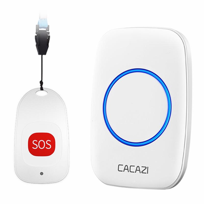 Waterproof Long-Distance Wireless Doorbell & Emergency Call Button for Seniors