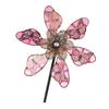 24TE Handcrafted Metal Garden Wind Spinner Sculpture Metal Windmill Stake Weatherproof Yard Art Decoration For Outdoor Spaces