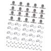 20Pieces Multipurpose Twist Lock Fasteners Set for Canvas Marine Panel with Mounting Screws and Eyelets Daily Use