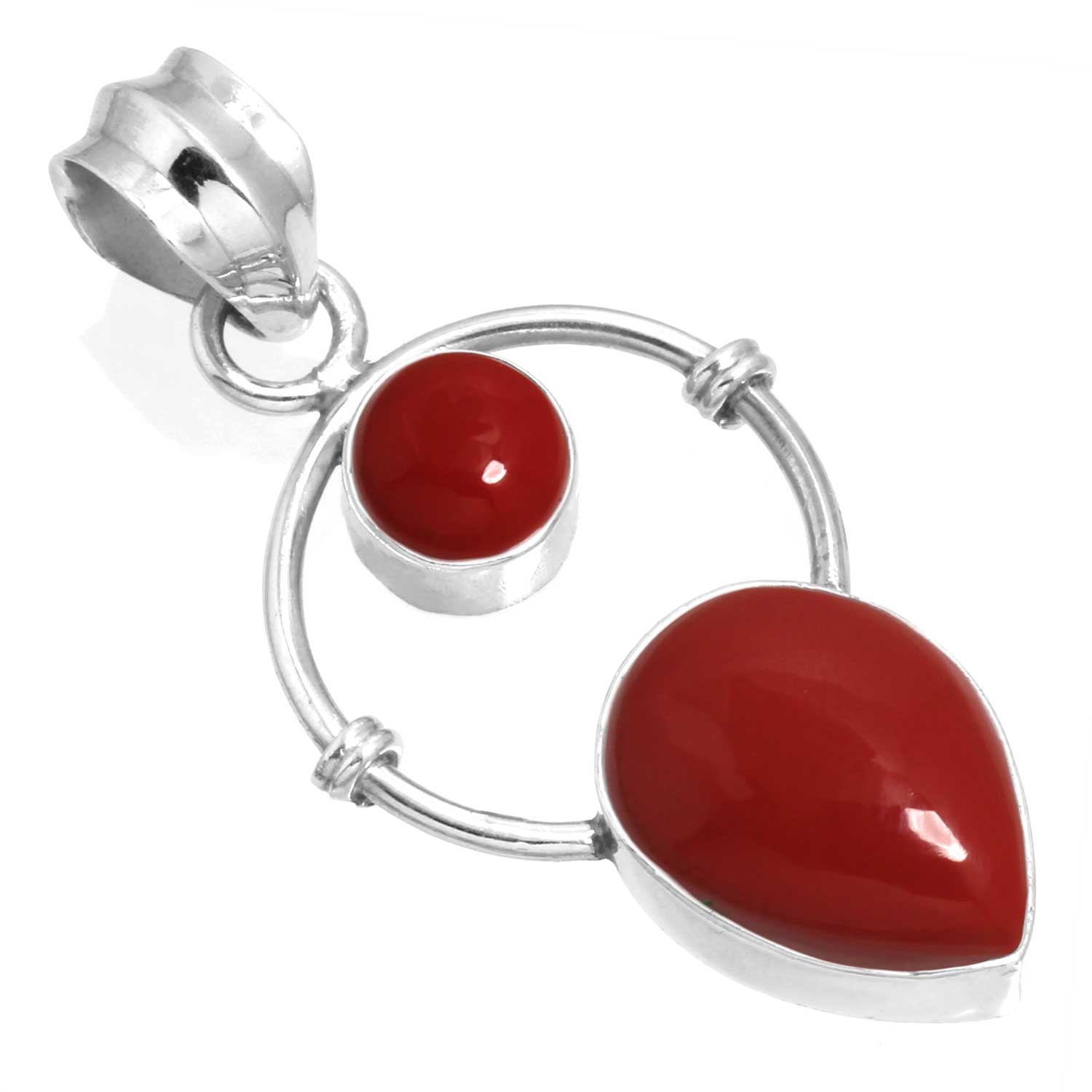 

Подвеска из стерлингового серебра 925 пробы, женская бижутерия ручной работы, подарок на Рождество, малахит, лунный камень, розовый кварц, красный камень, дымчатый топаз, тигровый глаз, викторианский стиль коралл красный