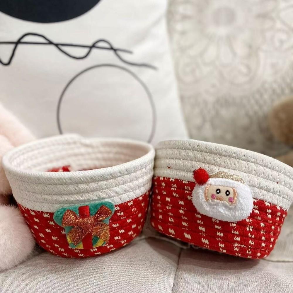 Multifunktionaler Schreibtisch-Organizer Weihnachtsmann Süßigkeiten-Aufbewahrungskorb Weihnachts-Aufbewahrungskorb Kinder