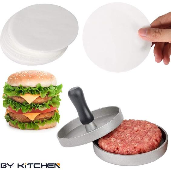 Burger Patty Paper Rounds for 4/4.5 Inch Burger Press, 200pcs 4.5inch Baking Parchment Rounds/Hamburger Patty Paper Sheet for Separating Burger