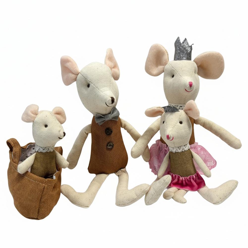 The Mouse Family kawaii plush Little Mouse Plush dolls Stuffed Animal Cartoon Kids Toys for Girls Baby Christmas Gift