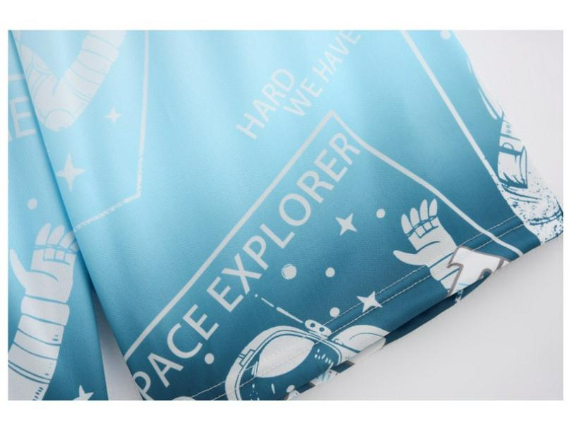 Men's Gradient Ice Silk Two-Piece Set: Short Sleeve & Shorts Summer Sportswear.