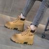 Martin boots retro locomotive boots women's new leather short tooling boots versatile women's boots