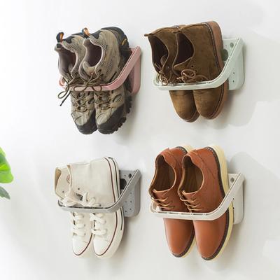 Seamless Wall-mounted Shoe Rack Home Storage Three-dimensional Wall Slippers Shelf High Heels Sports Shoes Storage Rack