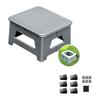 Foldable Travel Toilet Compacts Storage Thick Light Weight High Capacity Support Odor Resist Bag Camping Emergency Use