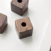 1pc Nordic Walnut Decoration Wall Solid Wood Pen Holder Living Room Study Desk Creative Log Storage Pen Holder