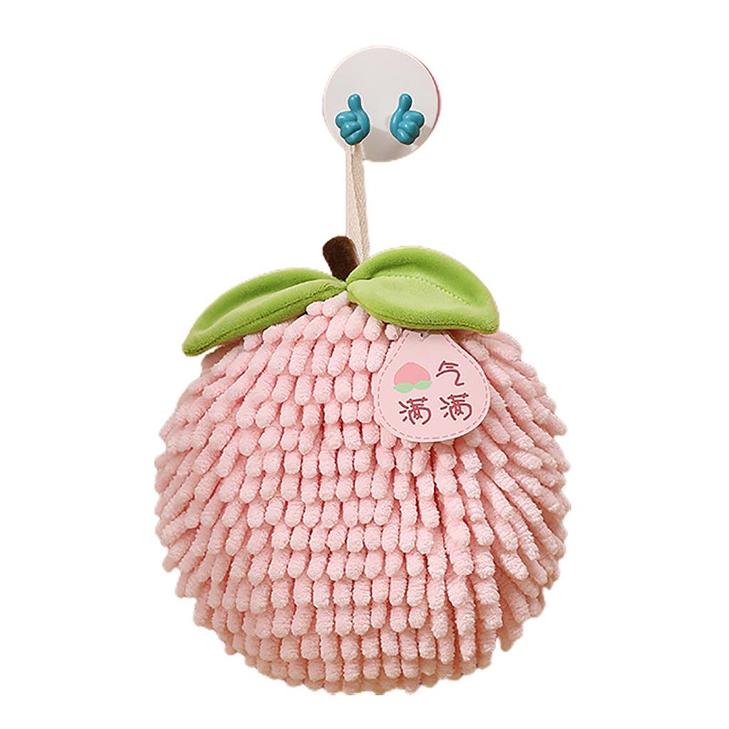 Wipe Handball Chenille Absorbent Hand Towel Fast Drying Soft Hangable Towel Hands Wipe Ball for Bathroom Kitchen Decor