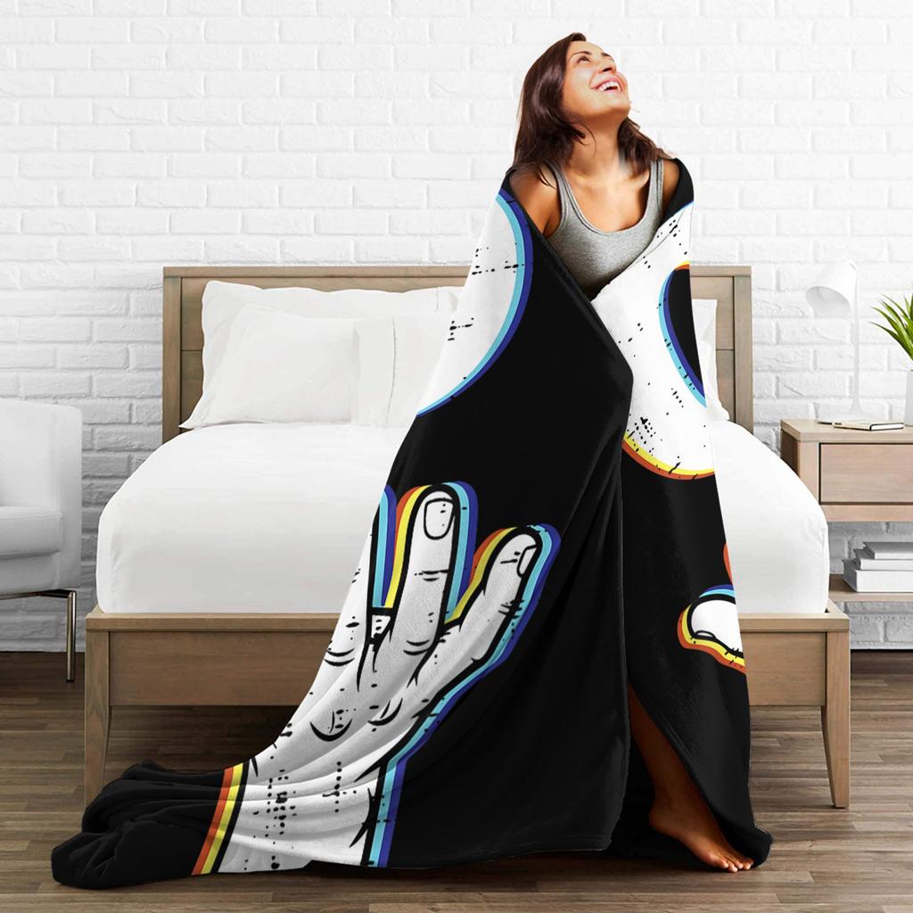 Number 6 Matching 67 Meme Halloween Blanket Quality Super Warm  Throw Blanket Winter Travel Outdoor Novelty Bedspread