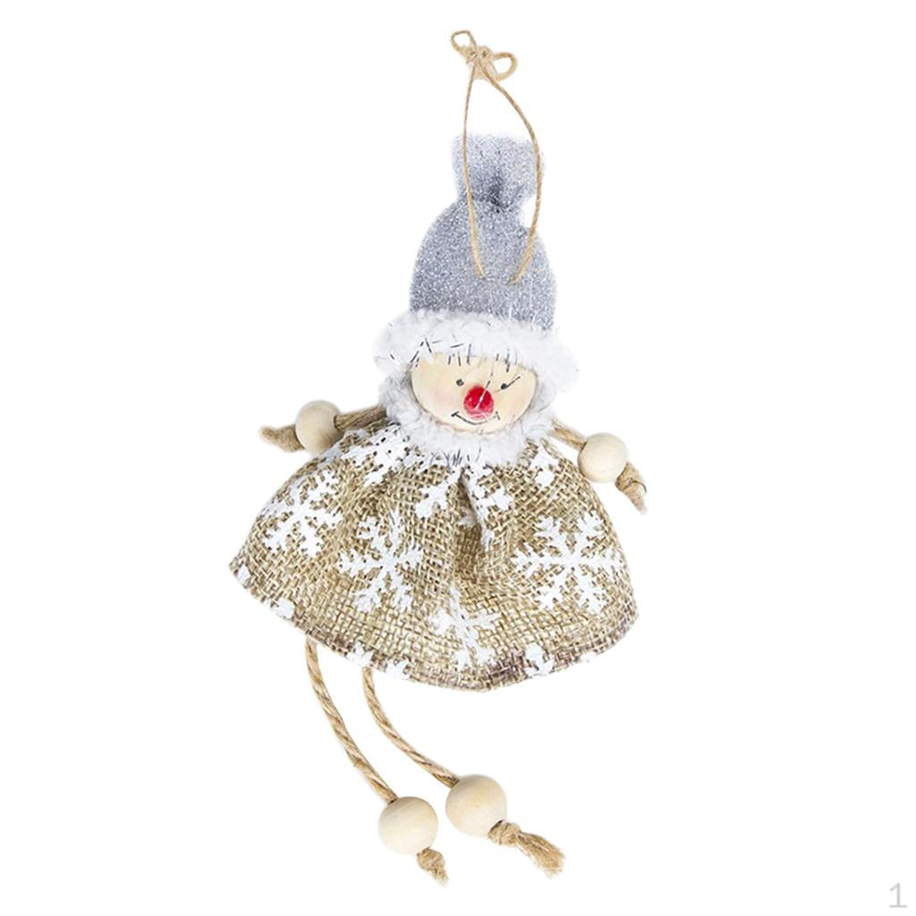 

/Snowman/Angel Doll Toy Pendant Ornament белый