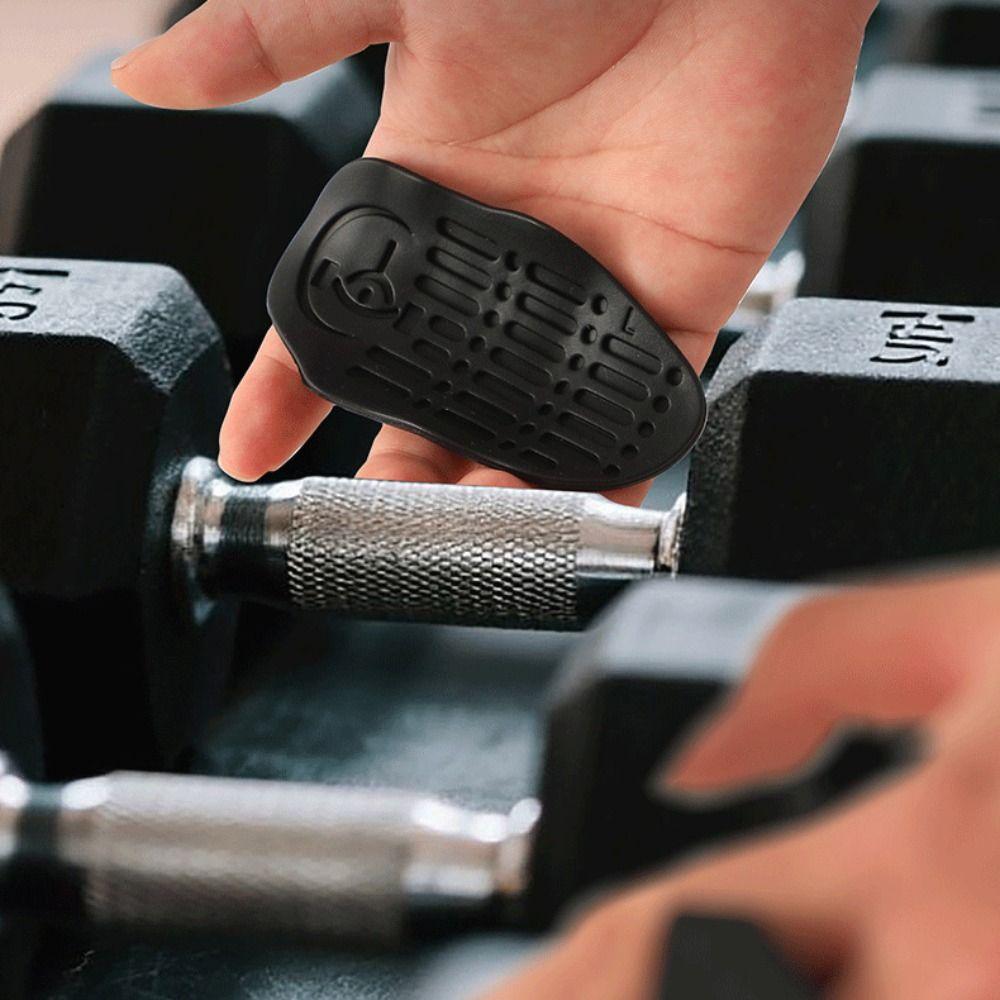 1 Pair Ergonomic Weight Lifting Grips Anti-slip Silicone Palm Grips Workout Gym Gloves  Men Women