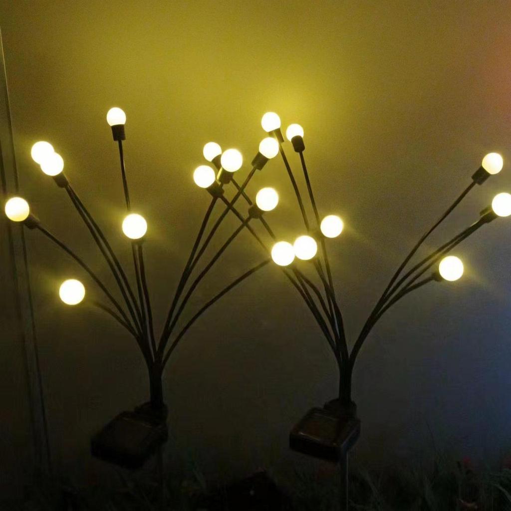 Solar Firefly Garden Lights: LED Courtyard Decor for Festive Ambiance.