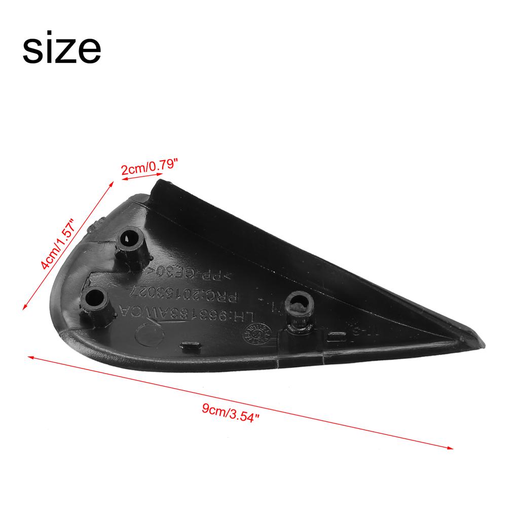 2pcs Left Right Side Corner-Window Mirror Molding Trim For Nissan Versa 2012-2019 Rearview-mirror Shell Exterior Parts