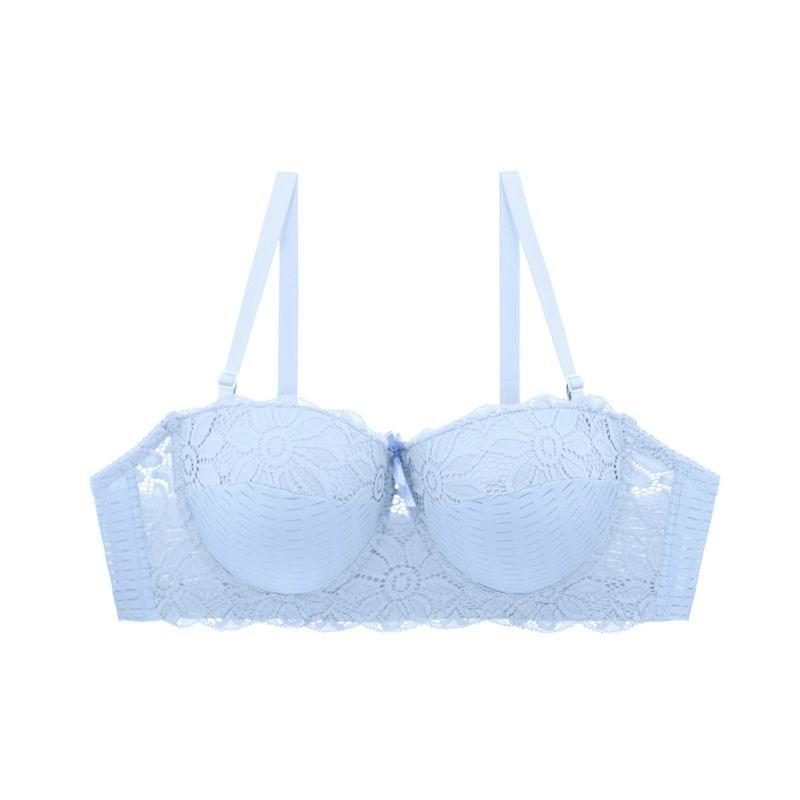 

Бюстгальтеры с половиной чашек 85-100, женское нижнее белье с цветочным принтом, бюстгальтер из тонкого хлопка, удобное сексуальное нижнее белье, кружевные бюстгальтеры, чашка CD 38/85B синий