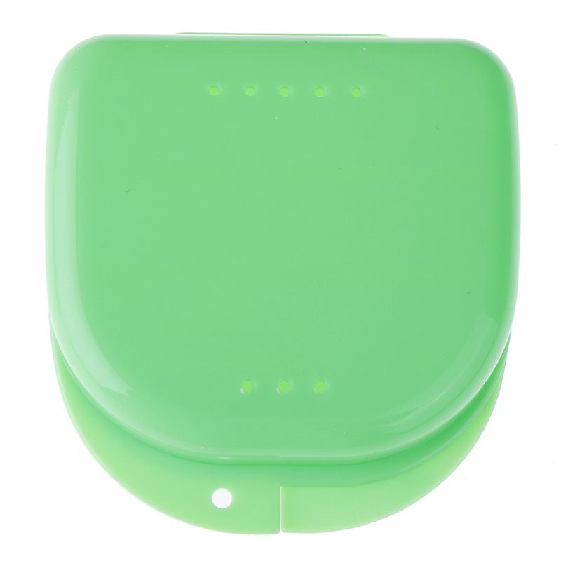 1PC Denture Bath Hole Box Dental False Teeth Appliance Container Storage Denture New