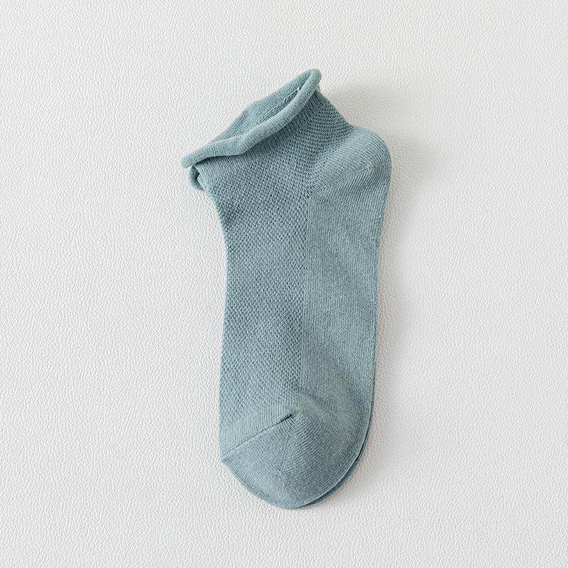 Pregnant Women's Thin Mesh Mid-Calf Socks - Spring/Summer Loose-Fit Cotton Postpartum Confinement Socks