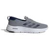 Adidas Cloudfoam Comfortable Lightweight Non-Slip Wear-Resistant Breathable Low-Top Casual Shoes Men Casual Shoes Gray Blue White ID6509