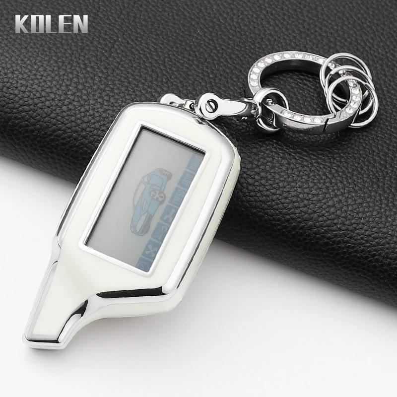 Fashion Tpu Car Key Case Cover For Starline B9 B91 B6 B61 A91 A61 V7 Russian Two Way Version Lcd Car Alarm Keychain Protector