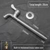 MIAOQIAO 304 Stainless Steel Extended Spout Single Cold Faucet