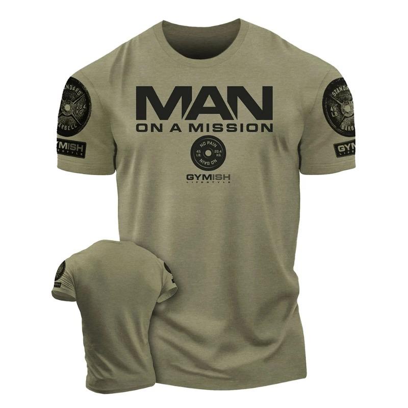 Nuova T-shirt da palestra da uomo, ripristino completo dell'allenamento muscolare, stampa lettera GYM, comoda e traspirante, girocollo, top per sport all'aperto