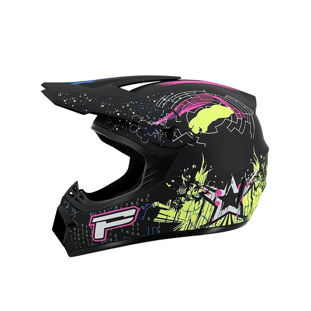 Motorcycle Helmet Off-Road Racing Riding Helmet ABS Breathable Mountain Bike Helmet Color Off-Road Helmet