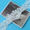 Car Bone Lace Embroidery Lace Accessories Book White Transparent Piece Lace Wedding Veil Embroidery Accessories 16Cm