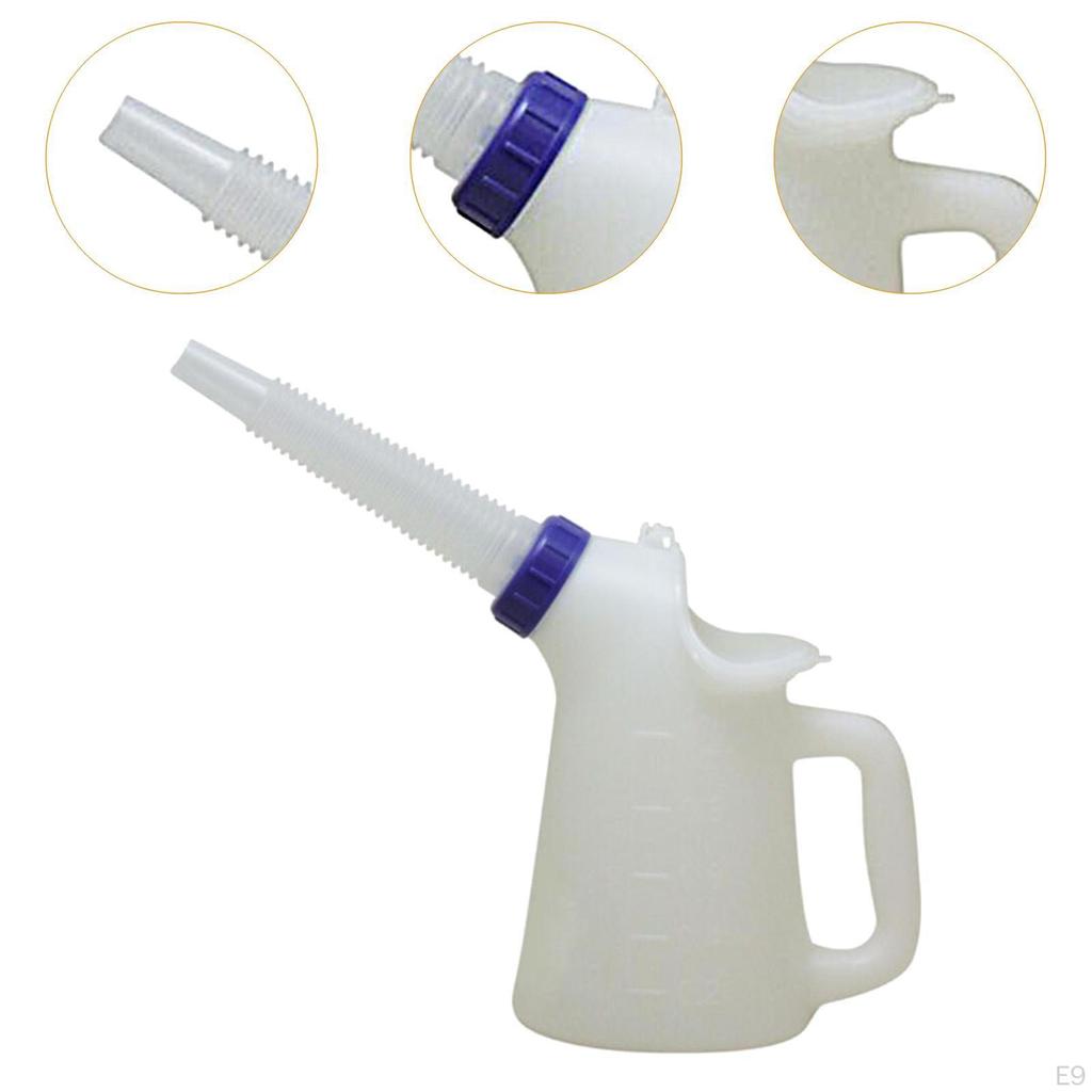 Automotive Oil Container with Lid for Efficient Dispensing
