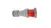 Gniazdo Przenośne 125A 5P 400V Czerwone Ip67 Power Twist 245-6