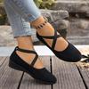 Women's Spring Pointed-Toe Shallow-Mouth Wedge Slip-On Loafers, Casual Sports Style, Available In Large Sizes.