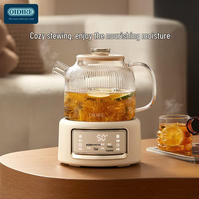 OIDIRE Smart Multifunctional Tea Kettle with Glass Stew Pot CN plug (adapter included)