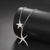 Cazador Starfish Pendant Necklace for Women 2026 Jewelry Stainless Steel Choker Summer Bohemian Birthday Gift Wholesale