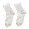 Cute Japanese JK Women's Mid-Calf White Lace Socks - Summer Trend, Pure Cotton, Thin