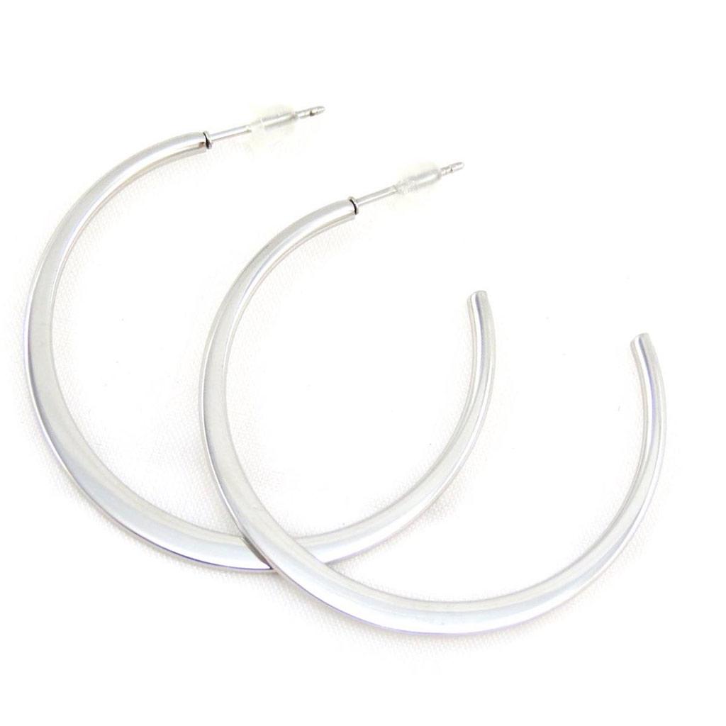 

Les Trésors De Lily [J3590] - Стальные серьги-кольца Choreography Ø 40 мм