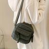 Simple Corduroy Crossbody Bag Fashionable Solid Color Casual Cloth Bags Vintage Casual Adjustable Unisex Shoulder Crossbody Bag