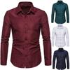 Men's Shirts Shirts Male Long Sleeve Slim Fit Business Casual Floral Man Shirt