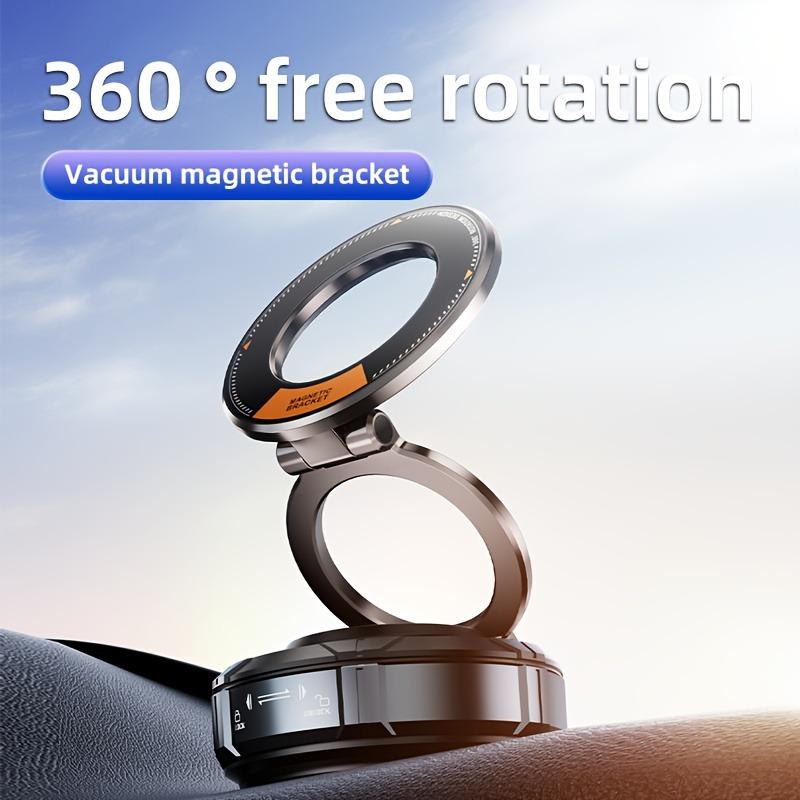 Car Mount 360 Degree - Rotatable Adjustable Vacuum Magnetic Car Phone Holder, Magnetic Phone Holder for Car/Gym, Suitable for IPhoneAnd Android Phones