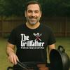 Grillfather T-shirt | Father's Day Barbecue BBQ Tshirt | Grill Father Tee