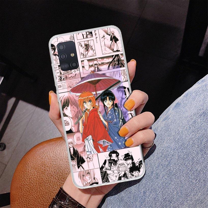 Rurouni Kenshin Anime Phone Case For Samsung Galaxy A52 A32 A22 A12 A51 A31 A50S A30S A20S A10S Note 20 Ultra 10 Plus S10 A72 A7